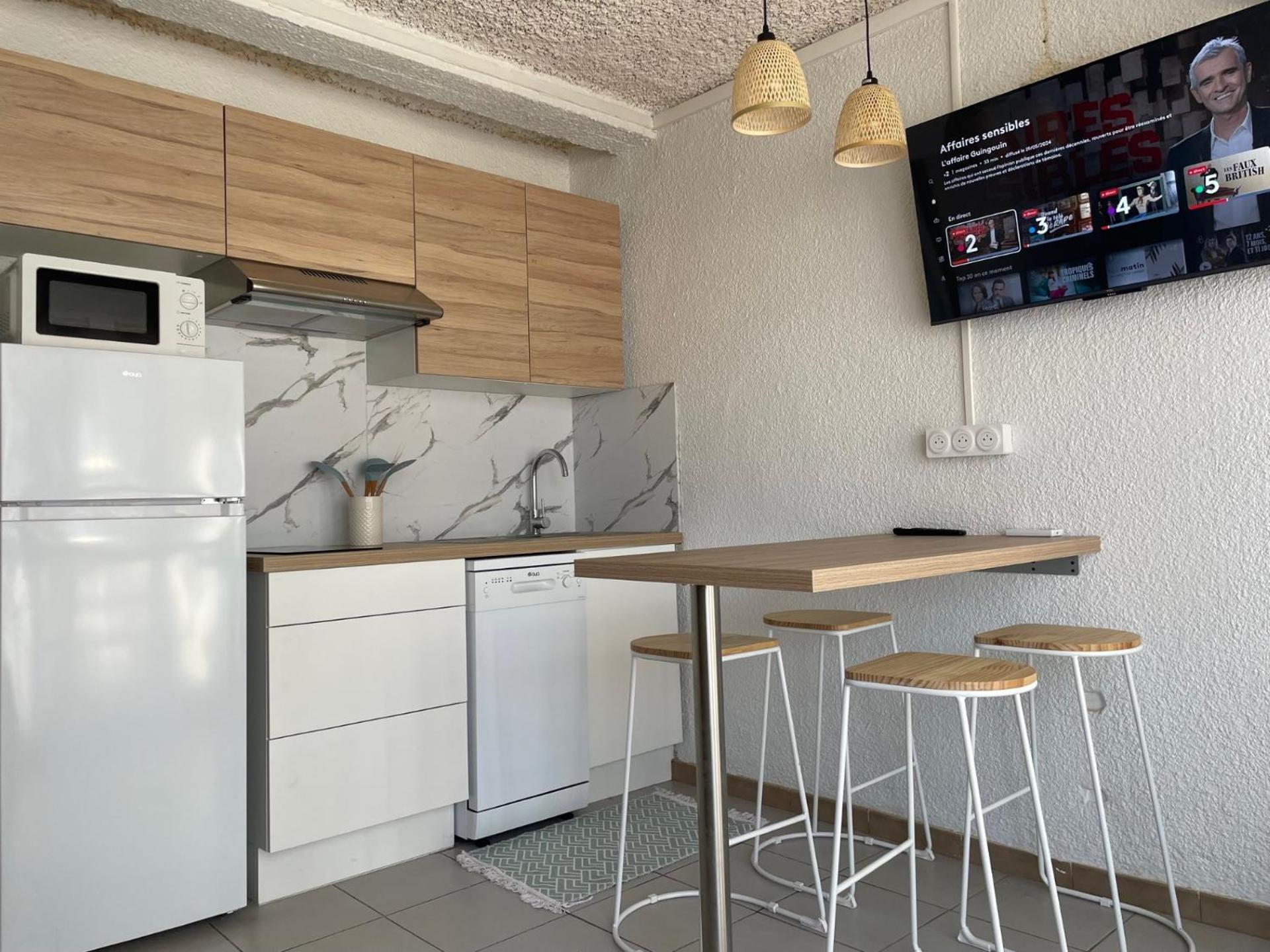 Studio Cosy A 300M De La Mer, Face Aux Festivals, Derriere La Night Life Le Barcarès Exteriör bild